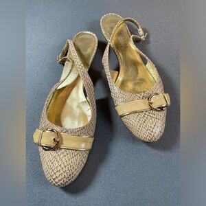 Caligarius‎ For Arthur Beren Classic Slingback Flats with Buckle Women’s size 12